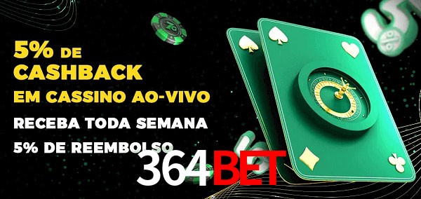 Promoções do cassino ao Vivo 364bet